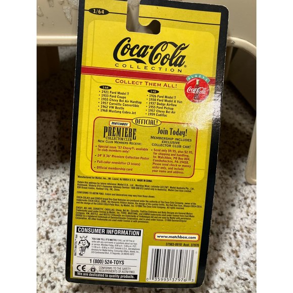 Matchbox - Coca Cola 1/64 - Diecast- 1921 Ford Model T- New in Package - Picture 10 of 12